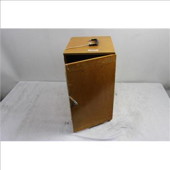 Microscope In Wooden Box