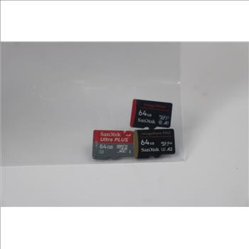MicroSD Card Lot, 3 Pieces