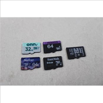 Microsd Memory, 5 Pieces, 32,64 Gb
