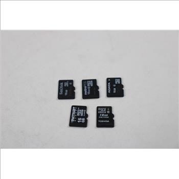 MicroSD Memory Cards, 16GB, Lot Of 10