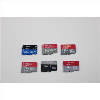 MicroSD Memory Cards, 32GB, Lot Of 13
