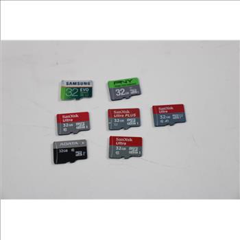 MicroSD Memory Cards, 32GB, Lot Of 13
