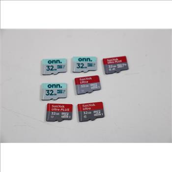 MicroSD Memory Cards, 32GB, Lot Of 13