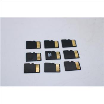 MicroSD Memory Cards, 32GB, Lot Of 9