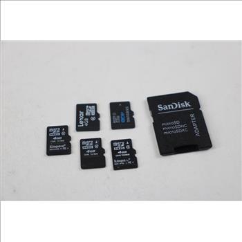 MicroSD Memory Cards, 4GB, Lot Of 10