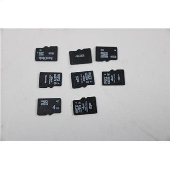 MicroSD Memory Cards, 4GB, Lot Of 17