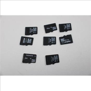 MicroSD Memory Cards, 4GB, Lot Of 17