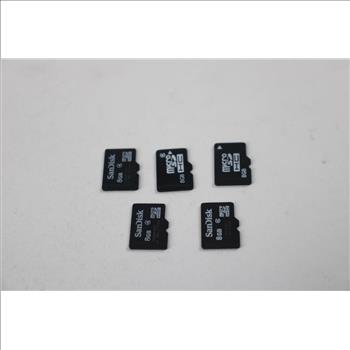 MicroSD Memory Cards, 8GB, Lot Of 10