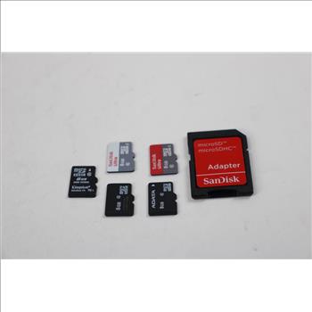 MicroSD Memory Cards, 8GB, Lot Of 10