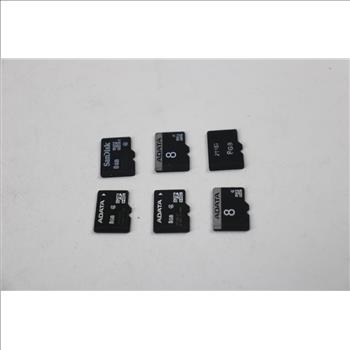 MicroSD Memory Cards, 8GB, Lot Of 10