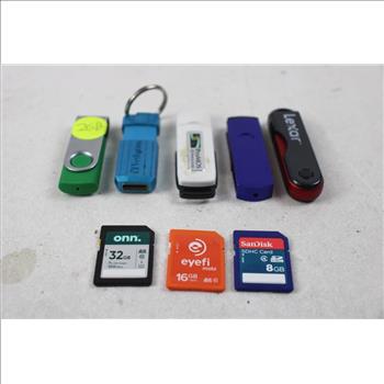 Microsd + USB Thumb Drives, 4 - 128GB, 16 Pieces