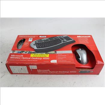 Microsoft Wireless Optical Desktop 4000: Keyboard, Mouse
