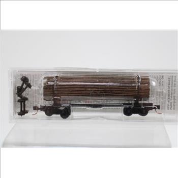 Micro-Trains Line 40' Skeleton Log Car With Log Load