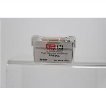 Micro-Trains Line 50' Rib Side Box Car Plug & Sliding Door Railbox