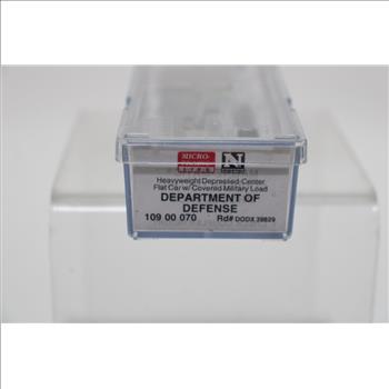 Micro-Trains Line Heavyweight Depressed-Center Flat Car W/ Covered Military Load