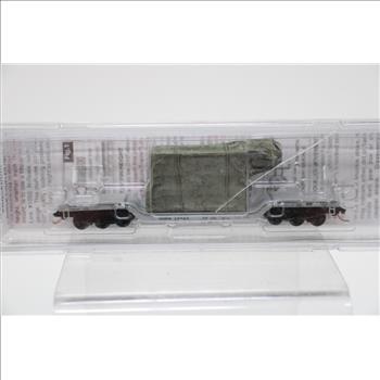 Micro-Trains Line Heavyweight Depressed-Center Flat Car W/ Covered Military Load