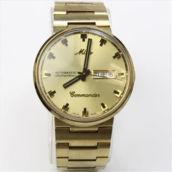 Mido Commander Gold Tone Automatic Watch