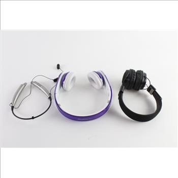 Miikey Bluetooth Headphones, Merkury Headphones, And More, 7 Pieces
