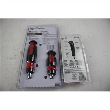 Milwaukee 14-in-1 Multi-Bit Driver Set, And Impact Right Angle Adapter, 2 Pieces