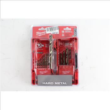 Milwaukee 15 Piece Cobalt Drill Bit Set