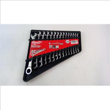 Milwaukee 15 Piece Metric Ratcheting Combination Wrench Set