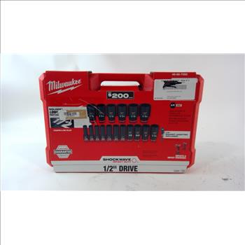 Milwaukee 18pc 1/2'' Drive Socket Set