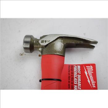 Milwaukee 21oz Milled Face Fiberglass Hammer