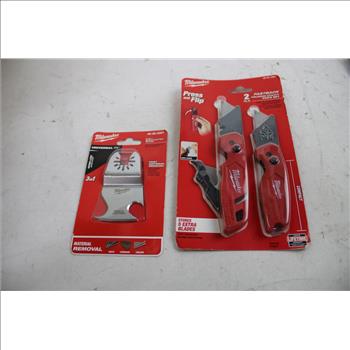 Milwaukee 3-in-1 Multi-Cutter Blade, Utility Knife Set, Coghlans Camp Axe, 3 Pieces
