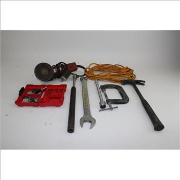 Milwaukee 6145 Grinder Tool, Assorted Screwdrivers, Combo Wrenches, & More; 10+ Pieces