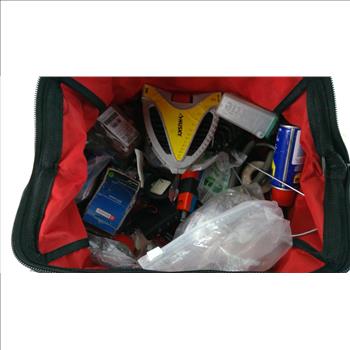 Milwaukee Bag With Assorted Hardware & Tools, 10+ Pieces