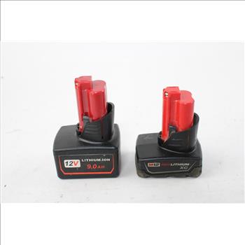 Milwaukee Battery Pack And Aowei 12V Battery Pack, 2 Pieces
