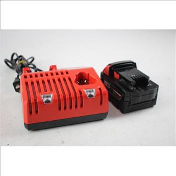 Milwaukee Battery Pack And Charger, 2 Pieces