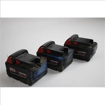 Milwaukee Battery Packs, 3 Pieces