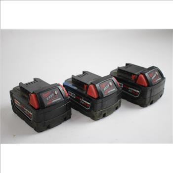 Milwaukee Battery Packs, 3 Pieces