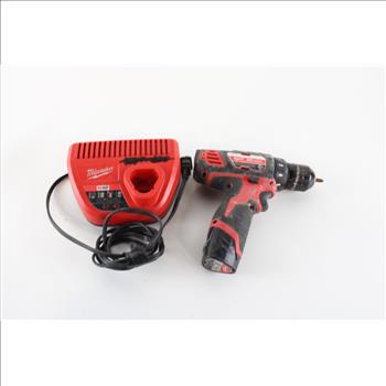 Milwaukee Cordless Drill With Accessories, 2+ Pieces