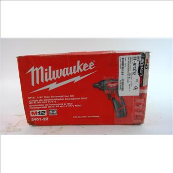 Milwaukee Cordless Screwdriver Kit