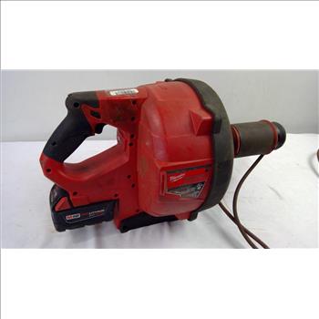 Milwaukee Drain Snake With Cable Drive Locking Feed System