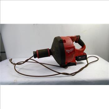 Milwaukee Drain Snake With Cable Drive Locking Feed System