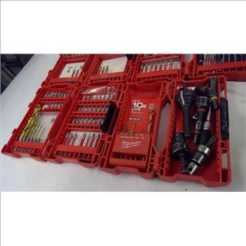 Milwaukee Drill Bits, Sockets, And More In Klein Tools Bag