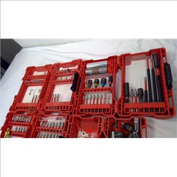 Milwaukee Drill Bits, Sockets, And More In Klein Tools Bag