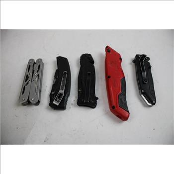 Milwaukee, HART, Kershaw, SpyderCo And Other Knives, 16 Pieces