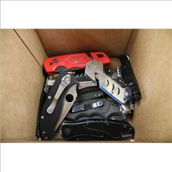 Milwaukee, HART, Kershaw, SpyderCo And Other Knives, 16 Pieces