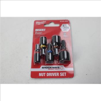 Milwaukee Impact Extractor Set, Impact Magnetic Nut Driver Set