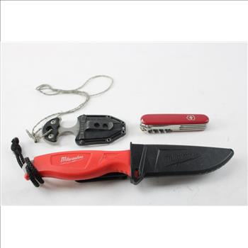 Milwaukee Knife And Other Knives, 3 Pieces