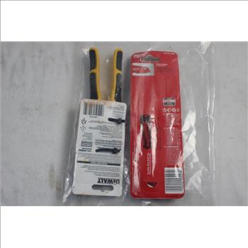 Milwaukee Knife, Dewalt Cutting Pliers, 2 Pieces