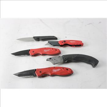 Milwaukee Knives And Other Knives, 5 Pieces
