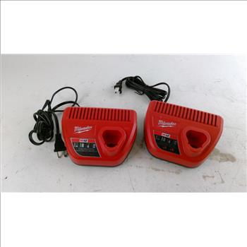 Milwaukee M12 Battery Chargers 2 Pieces