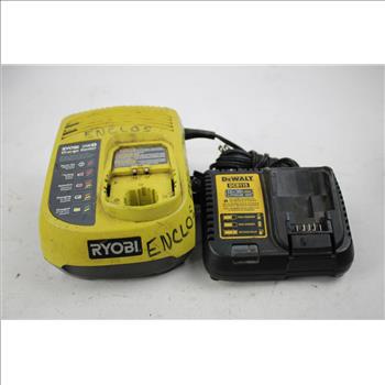 Milwaukee M12 Charger, Ryobi One+ Charge Center, Dewalt 12V/20V Max Charger, 3 Pieces