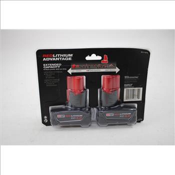 Milwaukee M12 Red Lithium XC3.0 Batteries 2-Pack