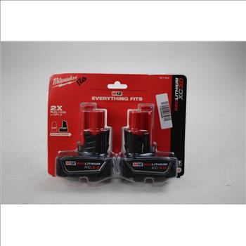 Milwaukee M12 Red Lithium XC3.0 Batteries 2-Pack